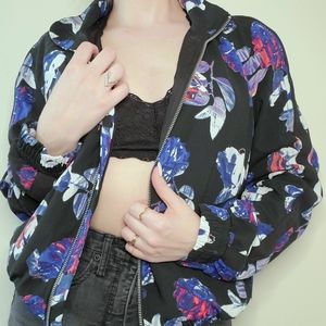 Floral bomber jacket